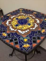 Talavera Mexican Ceramic Tile Broken For Mosaics Mosaic Tile Table Mosaic Mexican Tile Table