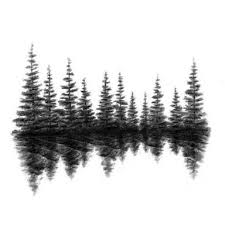 Image Result For Forest Tattoo Drawing Pine Tattoo Silhouette Tattoos Rippen Tattoos