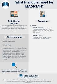 Synonyms For Magician Thesaurus Net