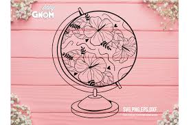 Download Floral Globe Svg Flower Globe Svg Globe Svg File Map Svg 818485 Illustrations Design Bundles