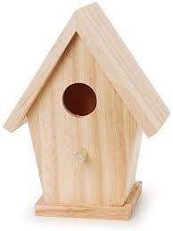 Bird House Kits For Adults Amazon Amazon Com Darice Unfinished Natural Wood Decorative Birdhouse Light Wood With Hole Opening Great For Ho Decorative Bird Houses Wood Birdhouses Bird House