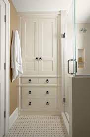 Bathroom cabinets offer functional storage, but they can be aesthetic highlights too. 15 Traditional Tall Bathroom Cabinets Design Home Design Lover Bathroom Renovation Trends Bathroom Cabinets Designs Bathroom Tall Cabinet