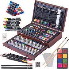 In Short If They Can Dream It This Set Will Help Them Create Their Masterpieces And Sharpen Their Artistic Talents Beginner T Wooden Art Box Art Set Art Kit