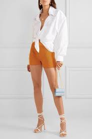 Shop online the latest fw21 collection of jacquemus for women on ssense and find the perfect clothing. Jacquemus Arancia Ribbed Knit Shorts Fashion Short Outfits Knit Fashion