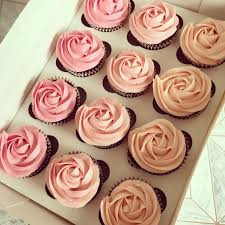 Pink Cupcakes Rose Cupcakes Ombre Cupcakes Christening Cupcakes Birthday Cupcakes Christening Cupcakes Girl Pink Cupcakes Birthday Wedding Chocolate