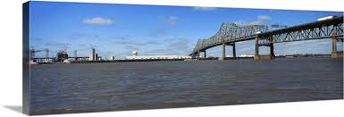 The horace wilkinson bridge is a cantilever bridge carrying interstate 10 in louisiana across the mississippi river from port allen in west. Horace Wilkinson Bridge Mississippi River Baton Rouge Louisiana Wall Art Canvas Prints Framed Prints Wall Peels Great Big Canvas