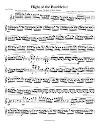 Piano classical piano classical piano free sheet music the flight of the bumblebee. Flight Of The Bumblebee Sheet Music For Flute Solo Musescore Com