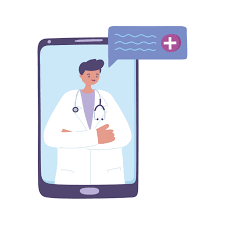 Check spelling or type a new query. Telemedicine Male Doctor Smartphone Chat Remote Consultation Treatment And Online Healthcare Services 1831562 Vector Art At Vecteezy