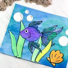 With this summer fun activity, you can make it with or without paint. Easy Fish Painting For Kids