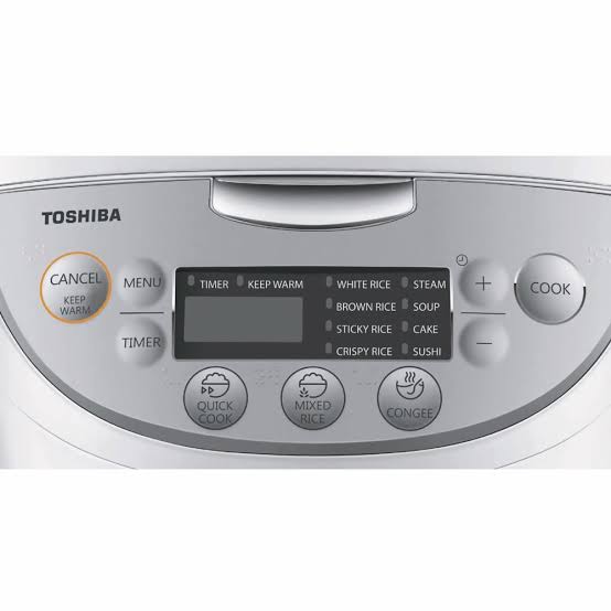 Nồi cơm điện tử Toshiba 1.8 lít RC-18DH2PV(W) [Màu trắng] | Điện Máy Sài Gòn
