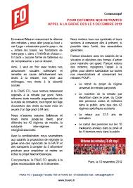 Un mouvement de grève national est lancé pour le 5 décembre, les organisations de transporteurs s'accordent pour dire que des perturbations importantes sont à prévoir sur les réseaux routiers et autoroutiers français. Appel A La Greve Des Le 5 Decembre 2019 Fnas Fo