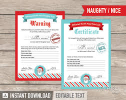 I used to use a very similar chart in my classroom (though i refrained from using the. Printable Naughty And Nice List Certificates
