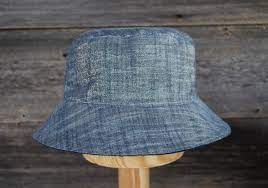 Surf S Up Bucket Hat Reversible Sunhat With A Hint Of Metallic Shimmer Classic Hats Stylish Hats Chambray Fabric