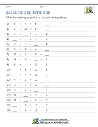 2li + f 2 → 2lif 8. Balancing Math Equations