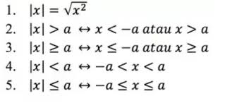 Check spelling or type a new query. Pengertian Pertidaksamaan Nilai Mutlak Sifat Rumus Jenis Contoh Soal Dan Penyelesaiannya Rumuspelajaran Com