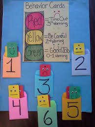 homemade behavior chart stop light system classroom