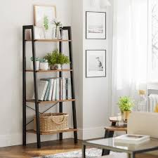 Craquez pour l'une de nos étagères et bibliothèques pour la chambre de votre enfant. Vasagle Bibliotheque Retro Etagere Echelle A 4 Niveaux Meuble De Rangement Sur Pieds Pour Salon Bureau Chambre Balcon Lls44x Cdiscount Maison