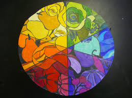 Mrs Highsmith Loves Art Example Of Finished Color Wheel Project Color Theory Art Color Wheel Art Projects Color Wheel Art