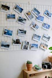 Make your walls not boring! Quick Diy Mesh Photo Inspiration Board Collective Gen Diy Photo Wall Decor Room Diy