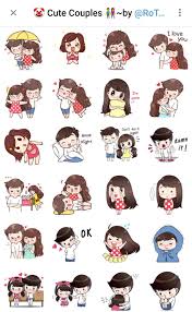 Cute Couples Telegram Sticker Packs Cute Stickers Telegram Stickers Cute Love Cartoons