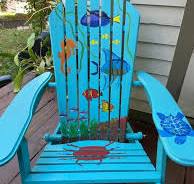 Adirondack Chair - Tropical Fish - Colorful - Custom Color ...