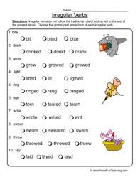 fourth grade verbs worksheets have fun teaching