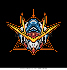 Robotic Head Vector Illustration Robot Head Stock Vector Royalty Free 1491879485 Desain Banner Lucu Desain