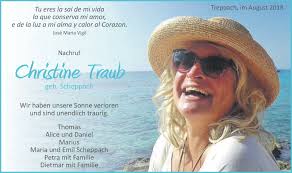 Traueranzeigen von Christine Traub