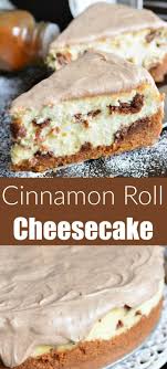Cinnamon Roll Cheesecake Creamy Smooth Silky Cheesecake Made To Taste Just Like Cinnamon Buns This Chees Cinnamon Roll Cheesecake Savoury Cake Fun Desserts