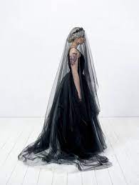 Black Tulle Veil Circle Drop Veil Alternative Bridal Veil Goth Bride Veil Black Wedding Veil Alissa Black Bridal Black Bridal Headpieces Goth Bride