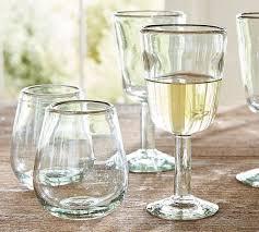 Santino Wine Glasses Set Of 6 Recycled Wine Glasses Glassware Wine Glasses