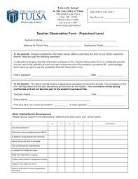 In this context, cooperation with the parents is considered vital for children‟s education. Free 3 Preschool Observation Forms In Pdf Ms Word
