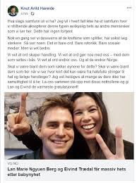 Save and share your meme collection! Omfattende Stotte Til Lan Marie Nguyen Berg Og Eivind Traedal Etter Babyhetsen Vg