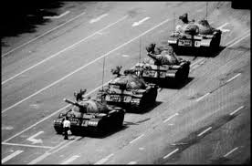 Behind the iconic tiananmen square photo. The Tank Man The Notebook