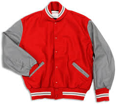 Varsity Letterman Jacket W Whiting Collar