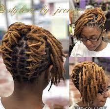 If you have short hair but want to flaunt long locks, try dreadlock styles that use extensions. Bobhairstyles Curlyhairstyles Short Locs Hairstyles Hair Styles Dreads Short Hair