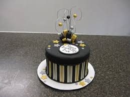 50th Birthday Cake For Men Black And Gold Silver And Gold Birthday Cakes Birthday Cakes For Men Gold Birthday Cake Cake