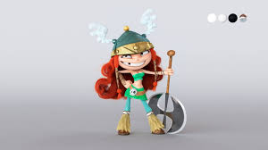 Shading Barbara Posing 00005 O Jpg 1620 910 Character Design Character Design Girl Rayman Legends