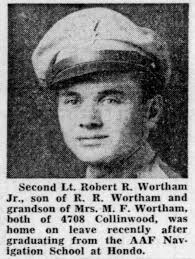 Robert Raymond “Bobby” Wortham Jr. (1922-2009)