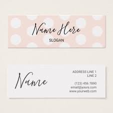 From tiny business cards to product tags and tickets, use these versatile mini cards to make your business stand out. Stylish Modern Polka Dot Mini Business Cards Zazzle Com Mini Business Card Business Card Pattern Business Card Design