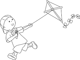 Our online collection of easy and adult coloring pages feature the best pictures for you to color. Caillou Flying A Kite Coloring Page Free Printable Coloring Pages For Kids