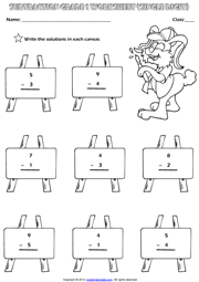 Sign me up for updates relevant to my child's grade. Grade 1 Subtraction Printable Maths Worksheets And Exercises