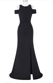 Women S Black Wedding Gowns Wear Long Sleeved Cocktail Festa Cape Town Wedding Dresses Evening Gown In 2020 Dresses Evening Dresses Black Wedding Gowns