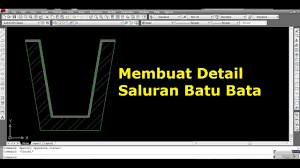 Tulis limits pada baris perintah, kemudian enter. Menggambar Detail Saluran Batu Bata Di Autocad Youtube