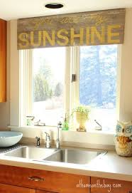 Reclaimed Wood And Stencils 8 Ways To Dress Up The Kitchen Window Without Using A Curtain Home Kitchen Window Treatments Kitchen Remodel