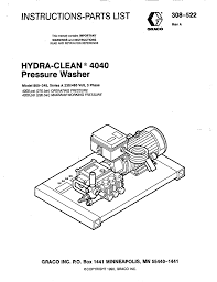 No matter how old the stains are, a pressure washer can clear everything in just one go. Graco Inc 308 522 Pressure Washer User Manual Manualzz