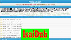 Td dubbed is the best application featuring the top hits and classic movies and dubbed movies from the tamil dubbed movie industry. Isaidub Tamil Dubbed Movies Download Isaidub Hd Dubbed Movies