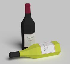 Low Poly Bottles With Uv Unwrapped Labels For Easily Customizing Beverage Bottle Drink Lowpoly Wine Wine Bottle Bottle Bottle Label Template