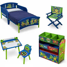 Ninja Turtles Toddler Bedroom Set Boys Kids Furniture Bed Toy Bin Art Desk Chair Nickelodeon Kids Bed Furniture Toddler Bedroom Sets Ninja Turtle Room