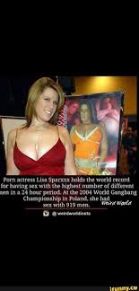 Porn actress Lisa Sparxxx holds the world record for having sex with the  highest number of